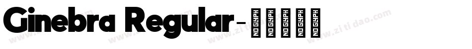 Ginebra Regular字体转换